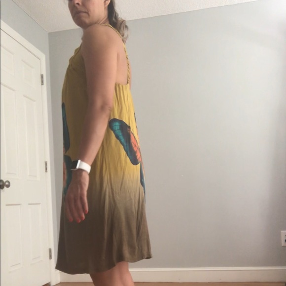 Clearance! Ombre Dress with a butterfly - Picture 4 of 7